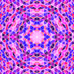 abstract polygonal colorful radial pattern mosaic vector