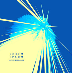 background with exploding rays dynamic effect vector image
