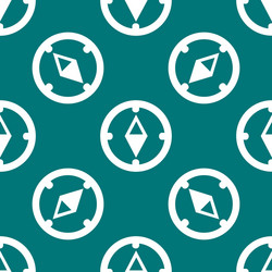 compass web icon flat design seamless gray pattern vector image