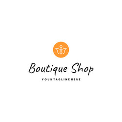 creative boutique shop premium logo design Vector Image