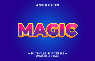 editable text effect gradient style for digital vector image