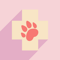 flat with shadow icon and mobile application vector image
