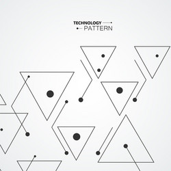 simple pattern from triangles of lines and black vector image