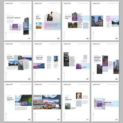creative brochure templates with colorful gradient vector image