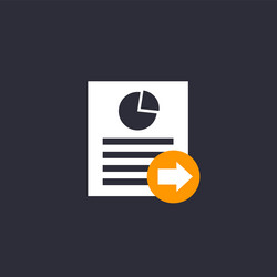 send report icon for web vector image