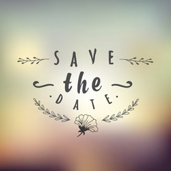 abstract background with typographical quote save vector image