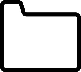 folder file document line style icon vector image