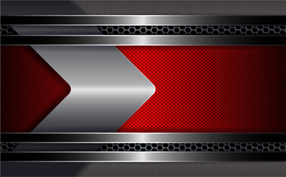 geometric background with a textured red frame vector image