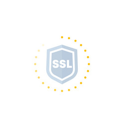 ssl secure icon for web vector