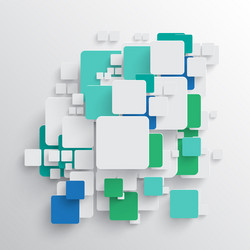 rounded shape with shadow and colorful circle vector image