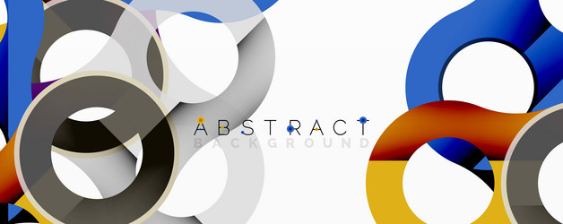 abstract geometric pattern with interlocking vector image