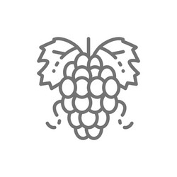 Bunch of grapes icon grapes Royalty Free Vector Image