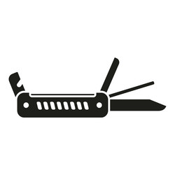 Blade multitool icon simple army knife Royalty Free Vector