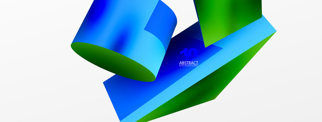 3d abstract background shapes triangle vector image