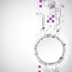 abstract background with various technological vector image