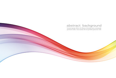 Abstract wave background rainbow waved Royalty Free Vector
