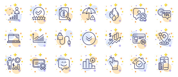 outline set of touchscreen gesture smile face vector