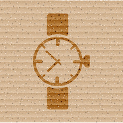 watchclock flat modern web button and space vector image