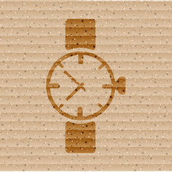 Watchclock flat modern web button and space vector