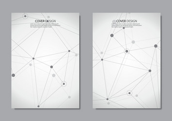 abstract connection background with lines and dots vector image