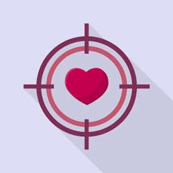 Love target icon set great flat icons vector