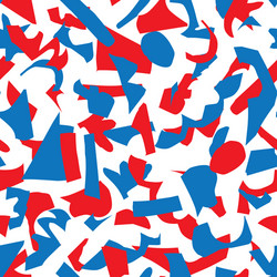 abstract paper cut shapes seamless pattern vector image