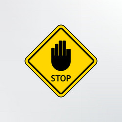 Stop sign icon vector