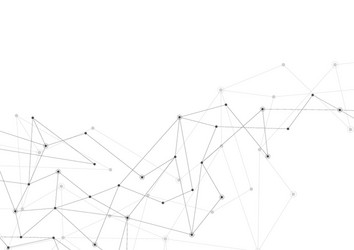 abstract connection background with lines and dots vector image