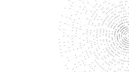 technology abstract background dots connected vector image