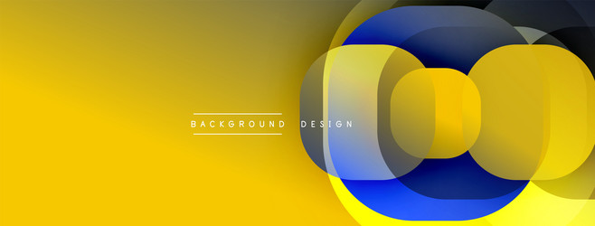 abstract yellow background features overlapping vector image