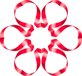 flowers ribbon vector