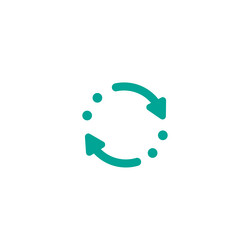refresh reload wait icon blue round rotation vector image