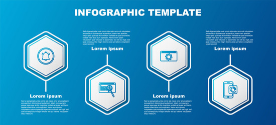 set line button chat notification system bug vector image