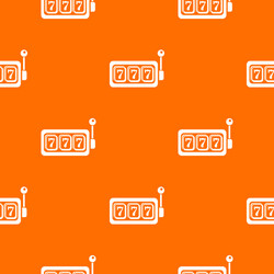 Slots pattern orange vector