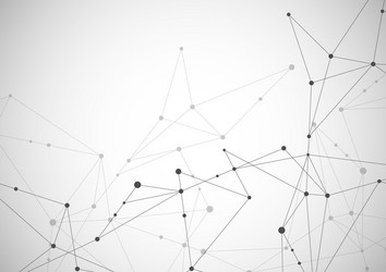 abstract connection background with lines and dots vector image