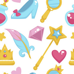princess with fairy elements unicorn and magic Vector Image