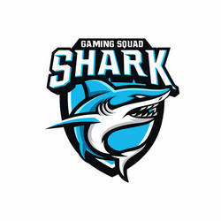 Shark Esports Logo Template Vector Image