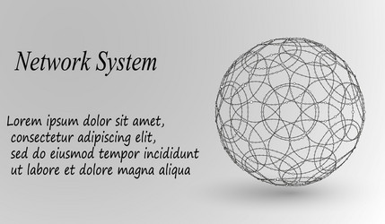 abstract background with dots array and lines vector image