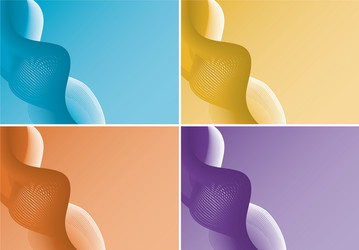 background template with abstract patterns vector image