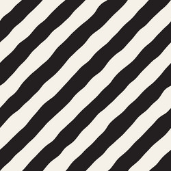 seamless pattern with hand drawn waves abstract vector image