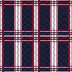 Seamless rectangular pattern in blue grey and red vector