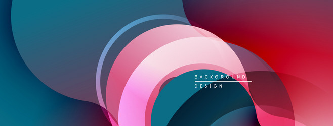 abstract fluid shapes overlap creating vibrant vector image
