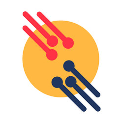 modern day interface metaphorical node vector image