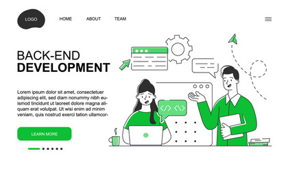 Software Developers Collaboration vector image
