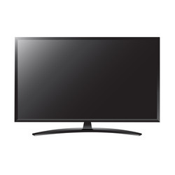 Set of three tv flat screen lcd plasma realistic Vector Image