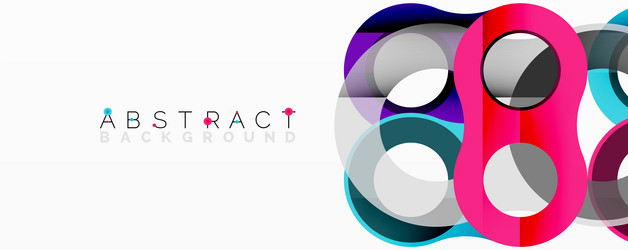 vibrant abstract design features overlapping vector image