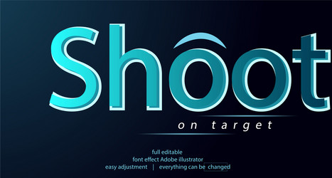 text effect template easy editable and customize vector image