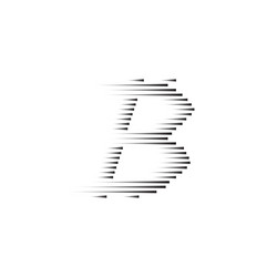 bitcoin coin with fast speed motion lines vector image