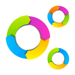 Colorful arrows circle Royalty Free Vector Image
