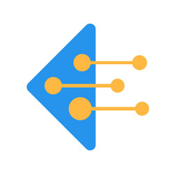 arrow transfer speed direction swift navigation vector image